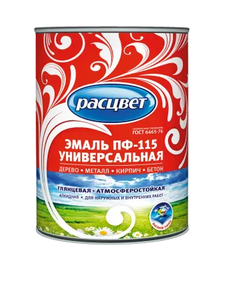 Эмаль ПФ-115 РАСЦВЕТ 0,9кг белая