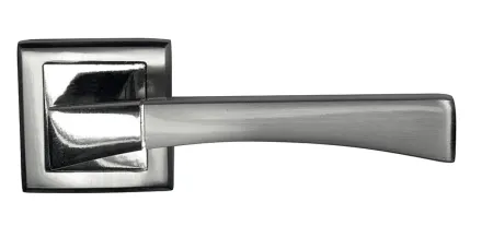Купить Ручка межкомнатная Хром/хром матовый Ручка BUSSARE STRICTO A-16-30 CHROME/S.CHROME квадрат для межкомнатной двери во Владивостоке