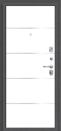 Купить Стальную дверь  Антик серебро Super White Эко шпон ДС Porta R-2 104/П50 Super White IMP-6/Антик Серебро 205*98 Левая во Владивостоке