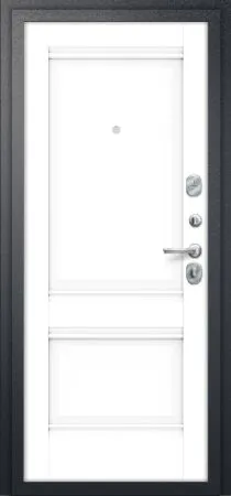 Купить Стальную дверь  Букле черный Snow Veralinga Эко шпон ДС Porta R-2 104/K42 Snow Veralinga/Букле Черный 205*98 Правая во Владивостоке