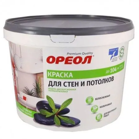 ВД13кг ОРЕОЛ д/стен и потолков белоснежная