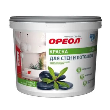 ВД 3кг ОРЕОЛ  д/стен и потолков белоснежная