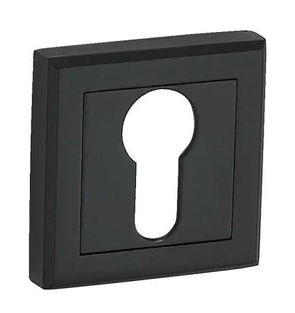Купить Накладка на ключевой цилиндр  черный Накладка BUSSARE B0-30 BLACK ключевина квадрат для межкомнатной двери во Владивостоке