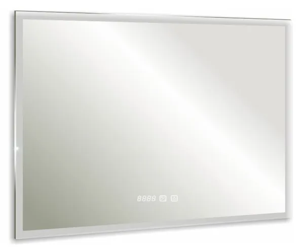 Купить Зеркало Сантана 80*60 - 4 (часы,сенсорный выключатель) Silver Mirrors